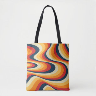 Farbenfrohe abstrakte Swirbelkonstruktion Tasche