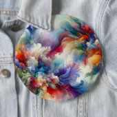 Farbenfrohe Abstrakte Swirl-Explosionsarmatur Button (Beispiel)