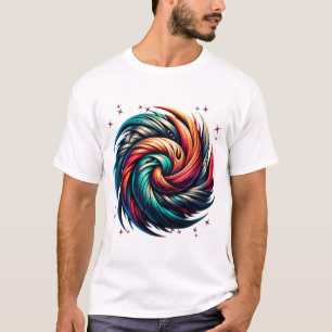 Farbenfrohe Abstrakte Swirt Kunst, Dichtung und Mu T-Shirt