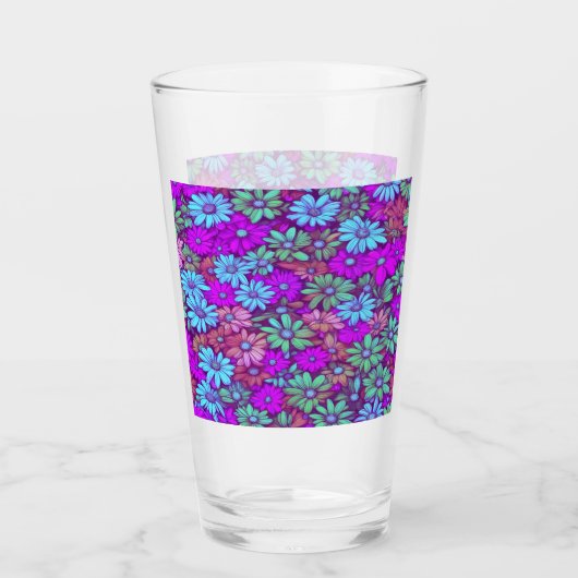 Farbenfrohe Abstrakte Tageszeitungen #40 Glas (Vorderseite)