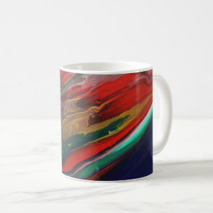 Farbenfrohe abstrakte Tasse