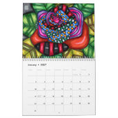 Farbenfrohe Abstrakte Tiere Whimsikkunst Kalender (Jan 2027)