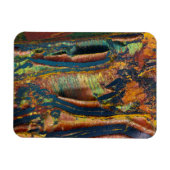 Farbenfrohe abstrakte Tigerauge Magnet (Horizontal)