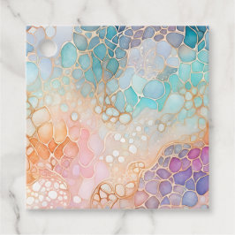 Farbenfrohe Abstrakte Tintenpatronen Geschenkanhänger