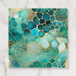 Farbenfrohe Abstrakte Tintenpatronen Geschenkanhänger