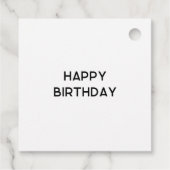 Farbenfrohe Abstrakte Tintenpatronen Geschenkanhänger (Rückseite)