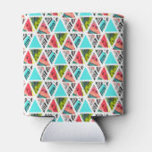 Farbenfrohe Abstrakte tropische Muster Dosenkühler (Rückseite)