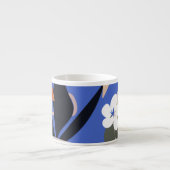 Farbenfrohe abstrakte tropische Muster Espressotasse (Vorderseite)