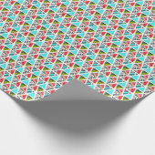 Farbenfrohe Abstrakte tropische Muster Geschenkpapier (Ecke)