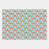 Farbenfrohe Abstrakte tropische Muster Geschenkpapier Set (Vorderseite 2)