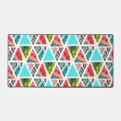 Farbenfrohe Abstrakte tropische Muster Schreibtischunterlage (Vorderseite)