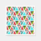 Farbenfrohe Abstrakte tropische Muster Serviette (Vorderseite)