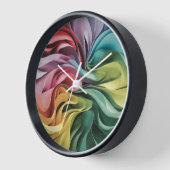 Farbenfrohe Abstrakte Uhr: Moderne Wohngestaltung Uhr (Winkel)