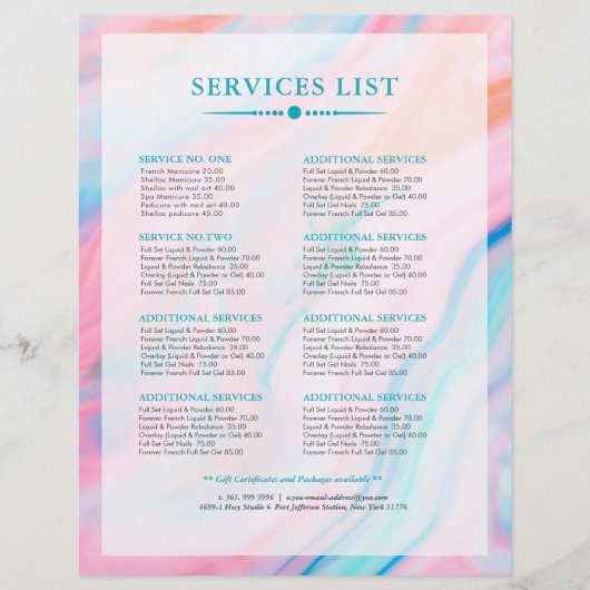 Farbenfrohe abstrakte und agate-ähnliche Hintergrü Flyer (Vorne)