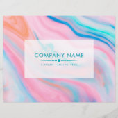 Farbenfrohe abstrakte und agate-ähnliche Hintergrü Flyer (Hinten)