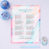 Farbenfrohe abstrakte und agate-ähnliche Hintergrü Flyer (Einzeln)