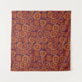 Farbenfrohe abstrakte, Vintage nahtlose Muster. Wandteppich (Vorderseite (Horizontal))