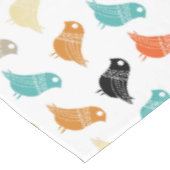 Farbenfrohe Abstrakte Vögel Mitte Jahrhundert Retr Tischdecke (Schrägansicht)