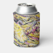 Farbenfrohe Abstrakte Vogelfahne Dosenkühler (Kanne Rückseite)