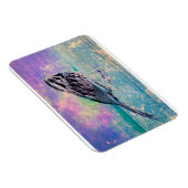 Farbenfrohe Abstrakte Vogelkunst: Lebhafter Songbi Magnet (Rechte Seite)