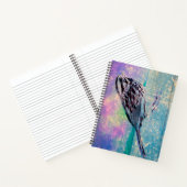 Farbenfrohe Abstrakte Vogelkunst: Lebhafter Songbi Notizblock (Innenseite)