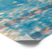 Farbenfrohe Abstrakte Vogelkunst: Lebhafter Songbi Poster (Ecke)