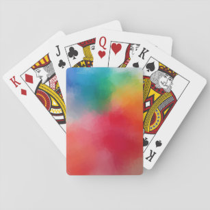 Farbenfrohe Abstrakte Vorlage Custom Elegant Moder Spielkarten