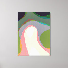 Farbenfrohe Abstrakte Warps 208 Leinwanddruck