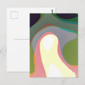 Farbenfrohe Abstrakte Warps 208 Postkarte (Vorne/Hinten)