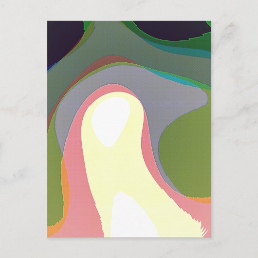 Farbenfrohe Abstrakte Warps 208 Postkarte (Vorderseite)