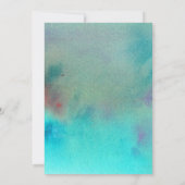 Farbenfrohe Abstrakte Wasserfarbe Feiern lassen! Einladung (Rückseite)