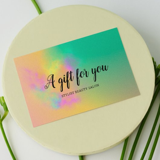 Farbenfrohe Abstrakte Wasserfarbe Friseur Salon