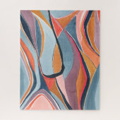 Farbenfrohe Abstrakte Wasserfarbe Kunst, Dichtung Puzzle (Vertikal)