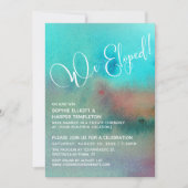 Farbenfrohe Abstrakte Wasserfarbe Wir haben Skript Einladung (Vorderseite)