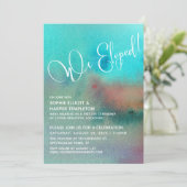 Farbenfrohe Abstrakte Wasserfarbe Wir haben Skript Einladung (Stehend Vorderseite)