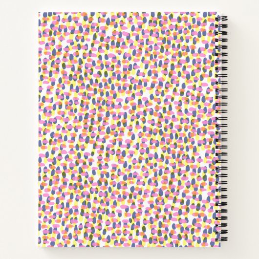 Farbenfrohe Abstrakte Wasserfarben - Sonderzuberei Notizblock (Rückseite)