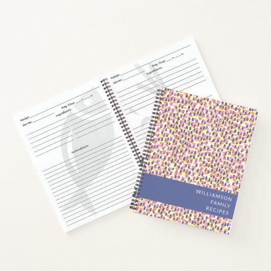 Farbenfrohe Abstrakte Wasserfarben - Sonderzuberei Notizblock (Innenseite)