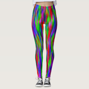Farbenfrohe Abstrakte Wasserfarben Wildnis Legging Leggings