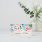 Farbenfrohe Abstrakte Wasserpfeife Visitenkarte (Stehend Vorderseite)