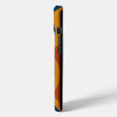Farbenfrohe Abstrakte Waves Case-Mate iPhone Hülle (Rückseite / Links)