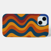 Farbenfrohe Abstrakte Waves Case-Mate iPhone Hülle (Rückseite (Horizontal))