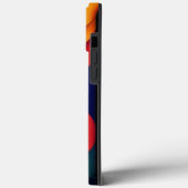 Farbenfrohe Abstrakte Waves Case-Mate iPhone Hülle (Rückseite / Links)