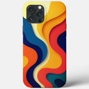 Farbenfrohe Abstrakte Waves Case-Mate iPhone Hülle