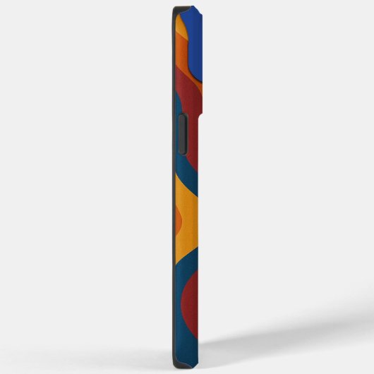 Farbenfrohe Abstrakte Waves Case-Mate iPhone Hülle (Rückseite / Rechts)