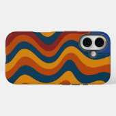 Farbenfrohe Abstrakte Waves Case-Mate iPhone Hülle (Rückseite (Horizontal))