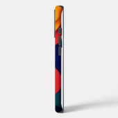 Farbenfrohe Abstrakte Waves Case-Mate iPhone Hülle (Rückseite / Links)