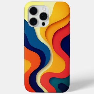 Farbenfrohe Abstrakte Waves Case-Mate iPhone Hülle
