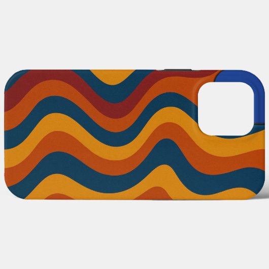 Farbenfrohe Abstrakte Waves Case-Mate iPhone Hülle (Rückseite (Horizontal))