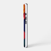 Farbenfrohe Abstrakte Waves iPhone Hülle (Linke Seite)
