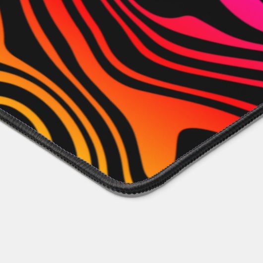 Farbenfrohe Abstrakte Waves Modernes Design Schreibtischunterlage (Ecke)